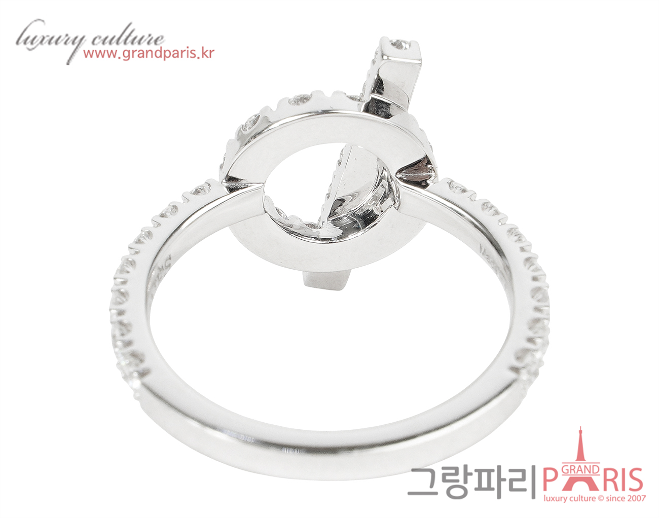 에르메스 피네스 링 화이트골드 다이아몬드 52