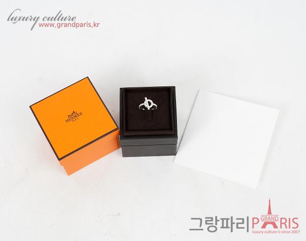 에르메스 피네스 링 화이트골드 다이아몬드 52