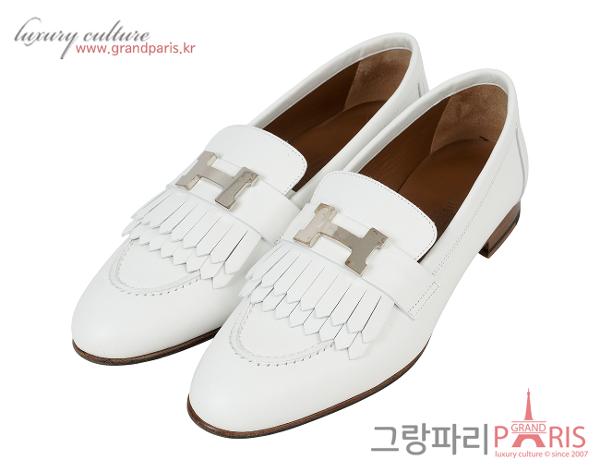에르메스 로얄 로퍼 화이트 은장 36