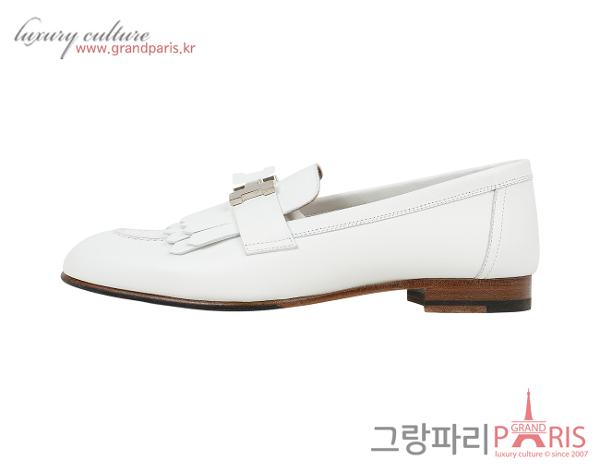 에르메스 로얄 로퍼 화이트 은장 36