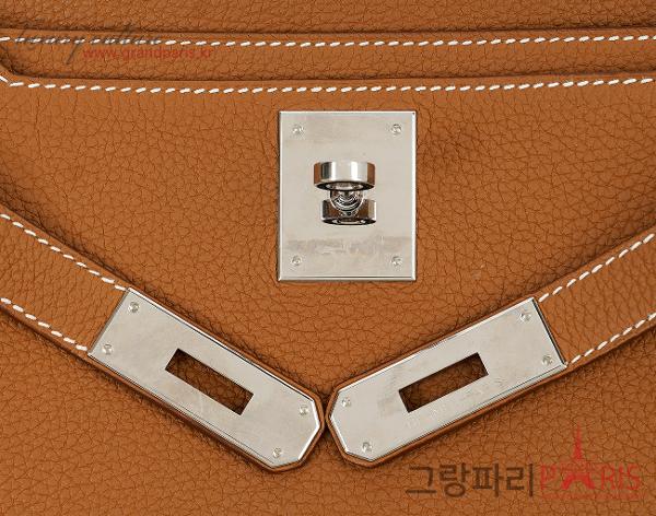 에르메스 켈리 데페슈 25 파우치 골드 은장 B