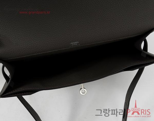 에르메스 켈리 데페슈 25 파우치 그리스 에땅 은장 B