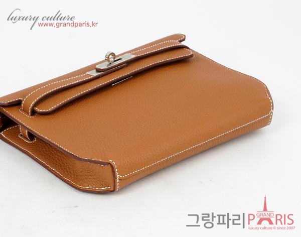 에르메스 켈리 데페슈 25 파우치 골드 은장 B
