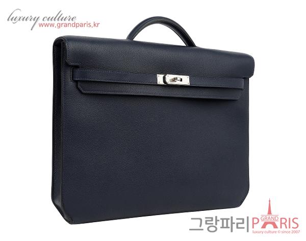 에르메스 켈리 데페슈 36 블루뉘 은장 Z