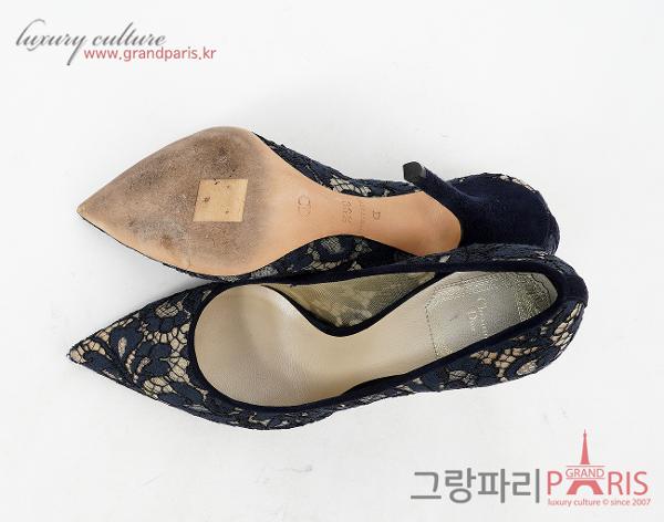 디올 메쉬 펌프스 네이비 블루 36 1/2