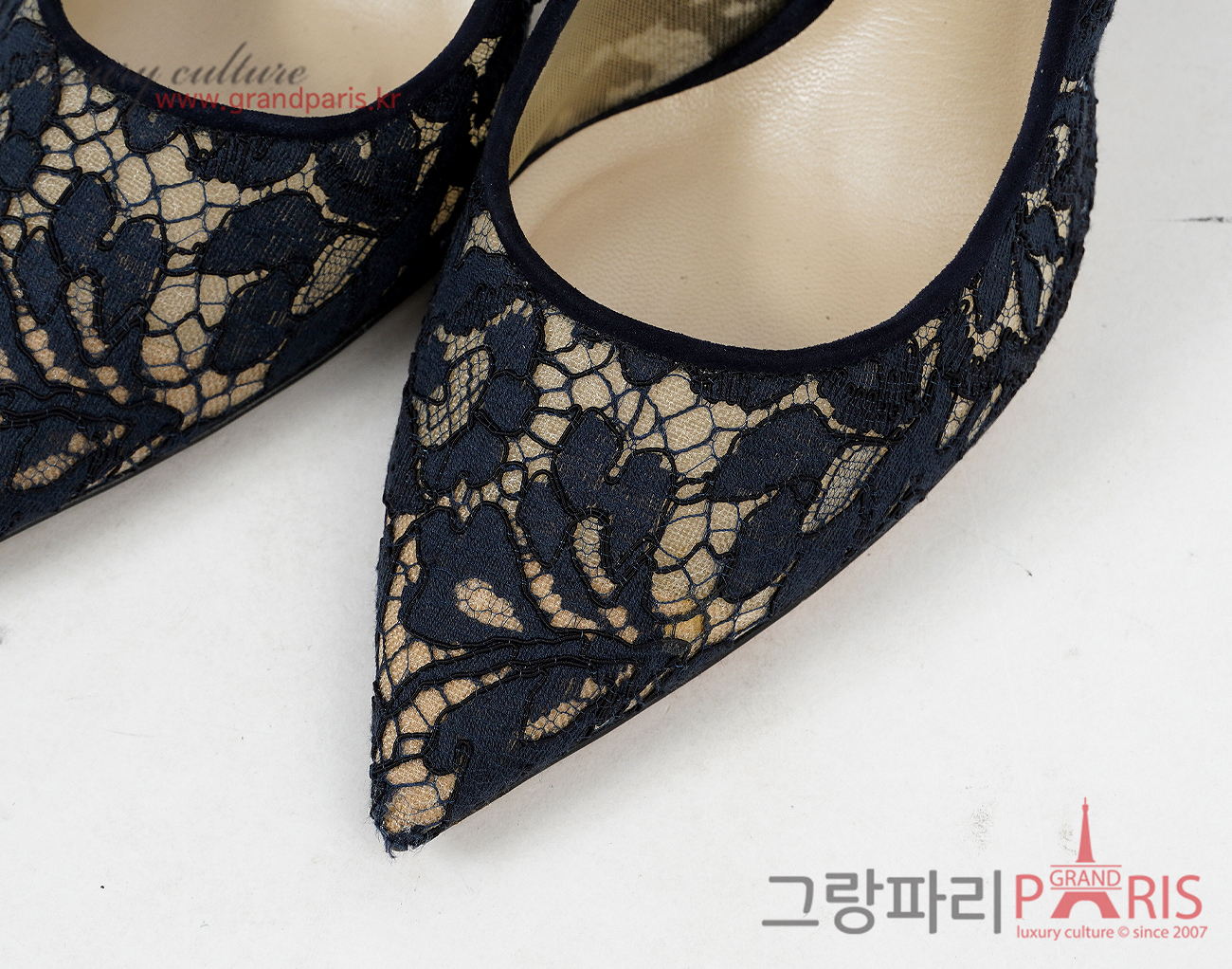 디올 메쉬 펌프스 네이비 블루 36 1/2