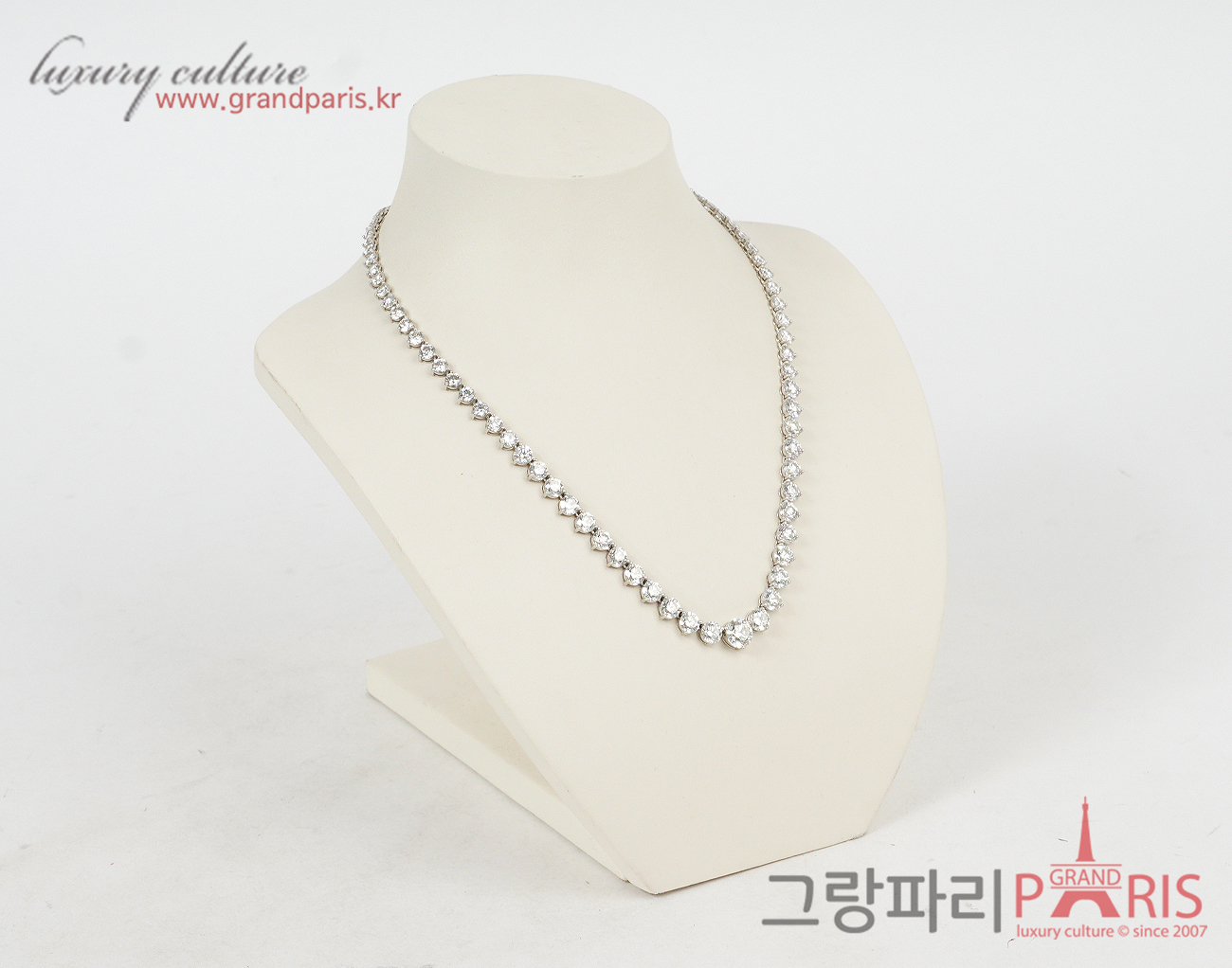Finejewelry 테니스 네크리스 화이트골드 다이아몬드