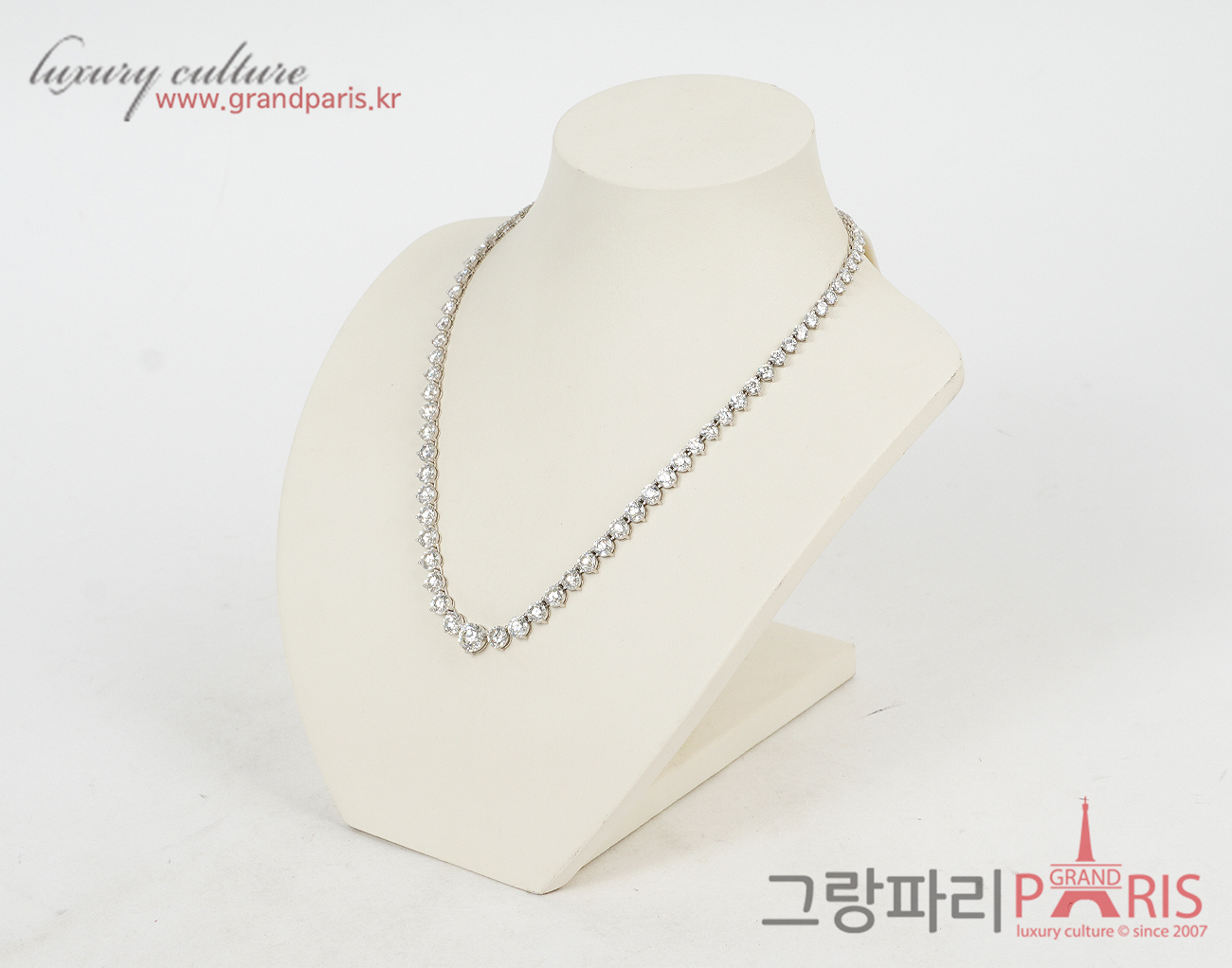 Finejewelry 테니스 네크리스 화이트골드 다이아몬드