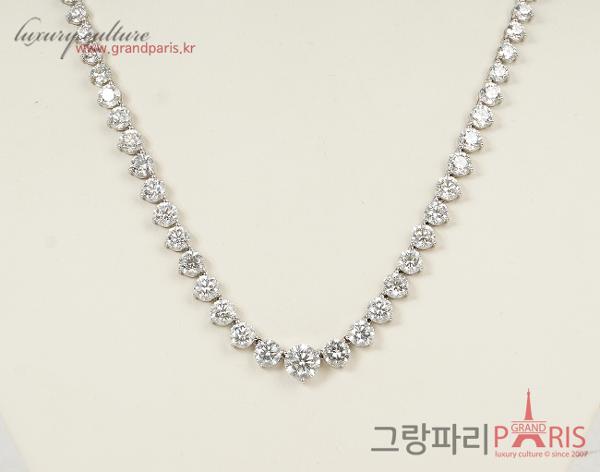 Finejewelry 테니스 네크리스 화이트골드 다이아몬드