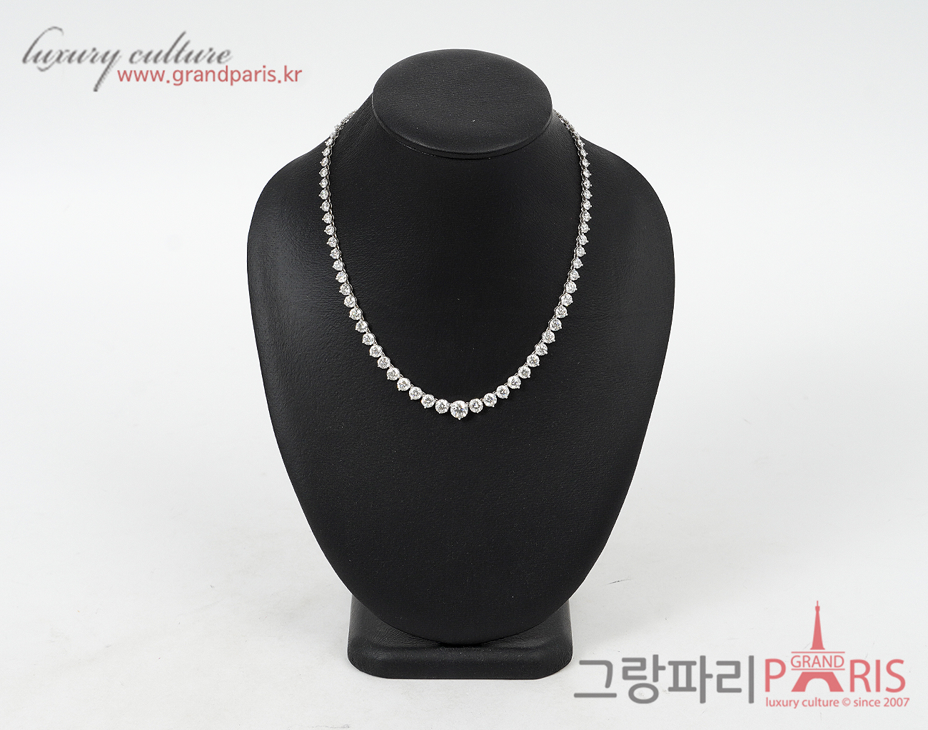 Finejewelry 테니스 네크리스 화이트골드 다이아몬드