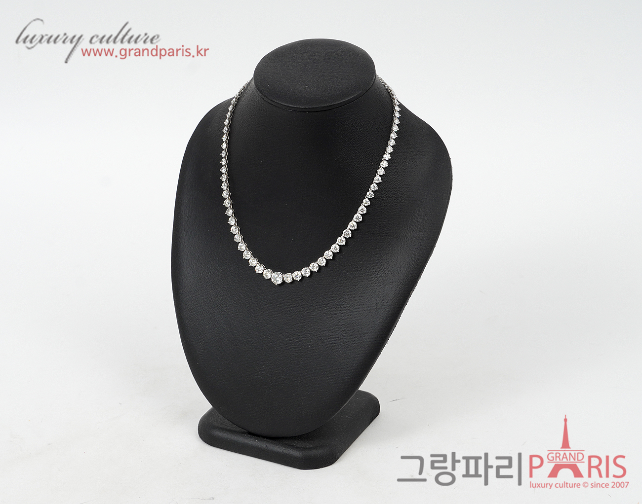 Finejewelry 테니스 네크리스 화이트골드 다이아몬드