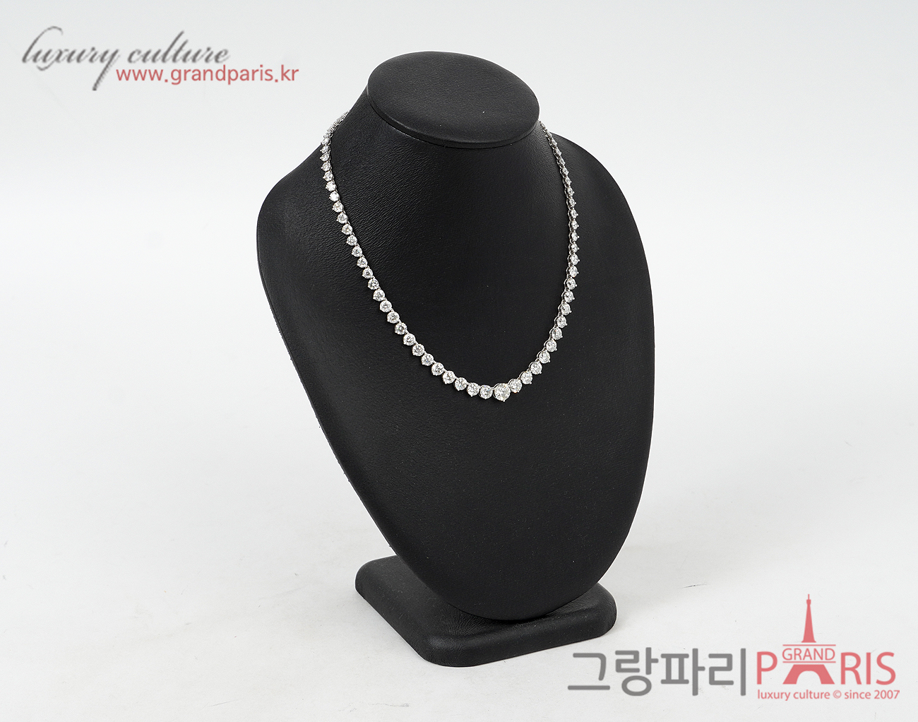Finejewelry 테니스 네크리스 화이트골드 다이아몬드