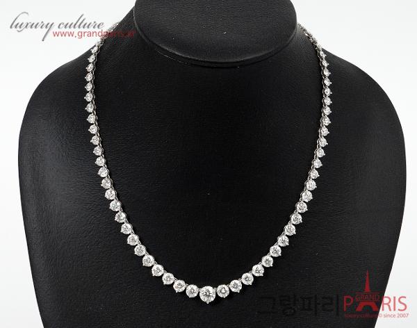Finejewelry 테니스 네크리스 화이트골드 다이아몬드