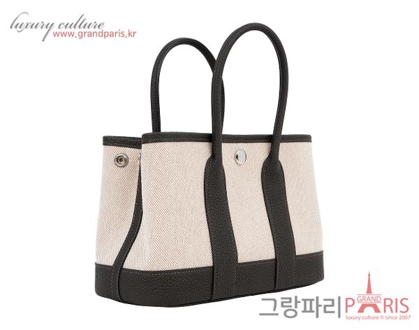 에르메스 네오 가든파티 23 패브릭 에크루 베이지 에벤 K