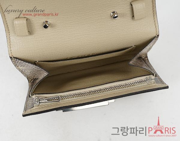에르메스 시네틱 투고 월렛 리자드 옴브레 은장 C