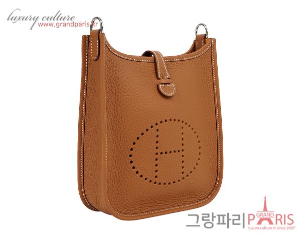 에르메스 미니 에블린 골드 은장 W