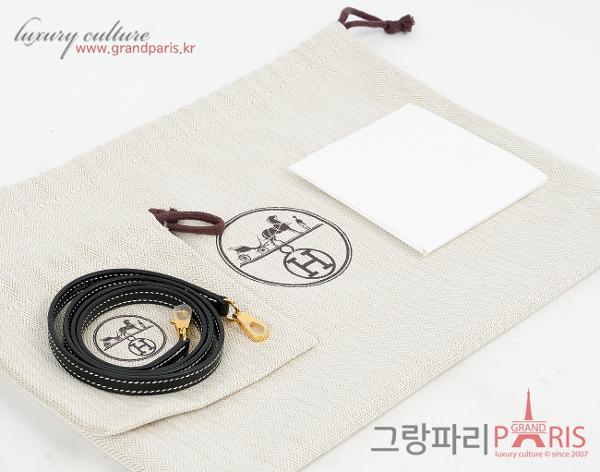 에르메스 미니 켈리 II 스페셜 오더 크레 블랙 금장 Z