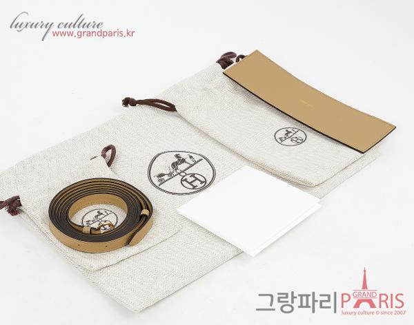 에르메스 켈리단스 푸시에르 금장 W