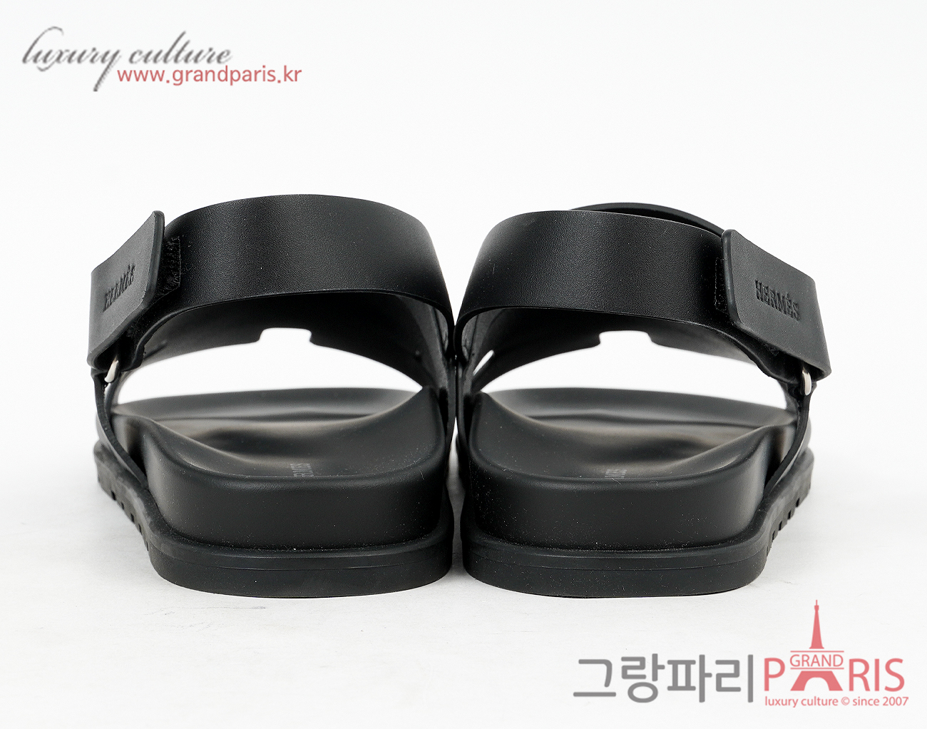 에르메스 지니어스 샌들 블랙 41 1/2