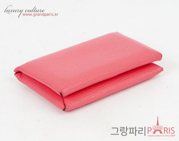 에르메스 칼비 카드 홀더 로즈 립스틱 Y
