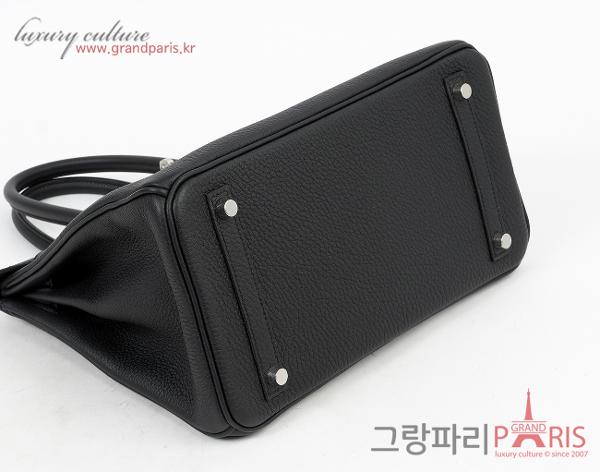 에르메스 벌킨 30 블랙 은장 W