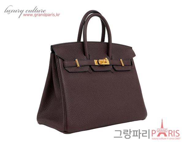 에르메스 벌킨 25 루즈 셀리에 금장 Z
