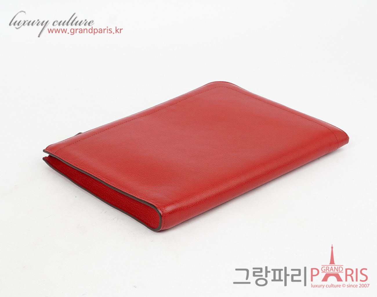 에르메스 지퍼 타블렛 파우치 루즈 Y