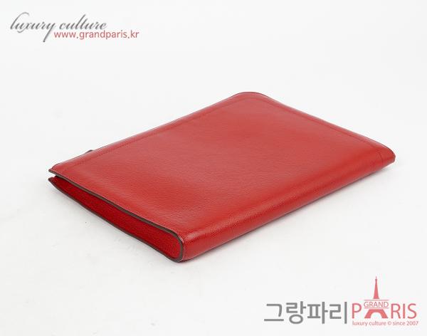 에르메스 지퍼 타블렛 파우치 루즈 Y