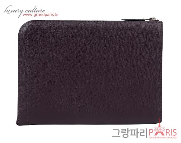 에르메스 지퍼 타블렛 파우치 루즈 셀리에 D