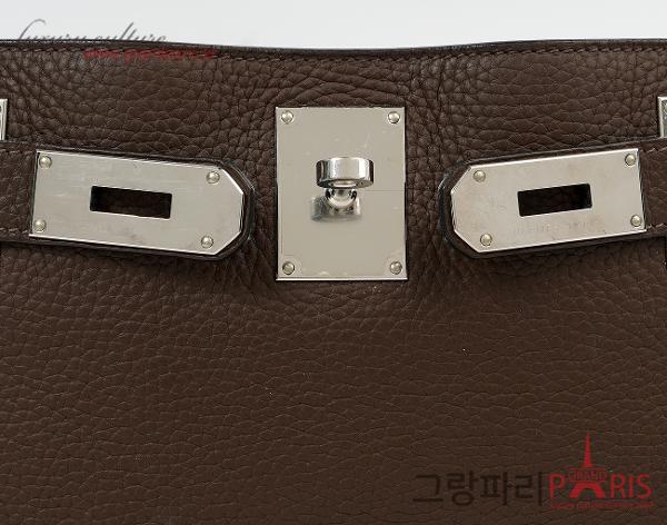 에르메스 집시에르 37 초코 브라운 은장 Q