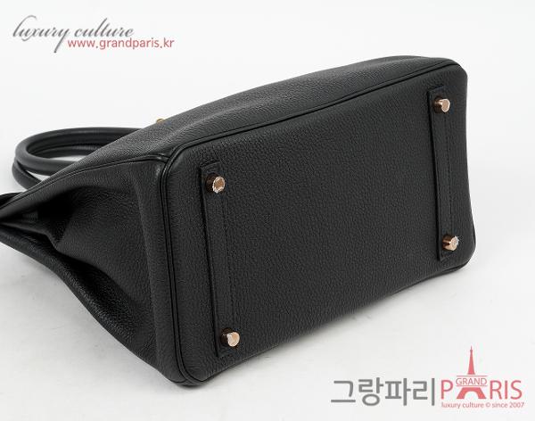에르메스 벌킨 30 블랙 로즈골드 D