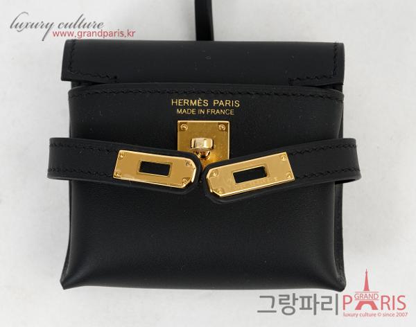 에르메스 켈리페스티벌 참 블랙 금장 K