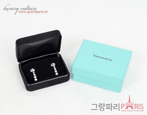 티파니 재즈 드롭 이어링 플래티넘 다이아몬드