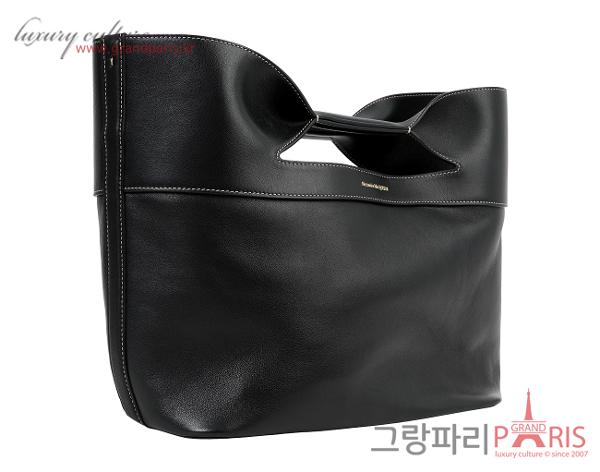 알렉산더 맥퀸 더 보우 스몰 백 블랙