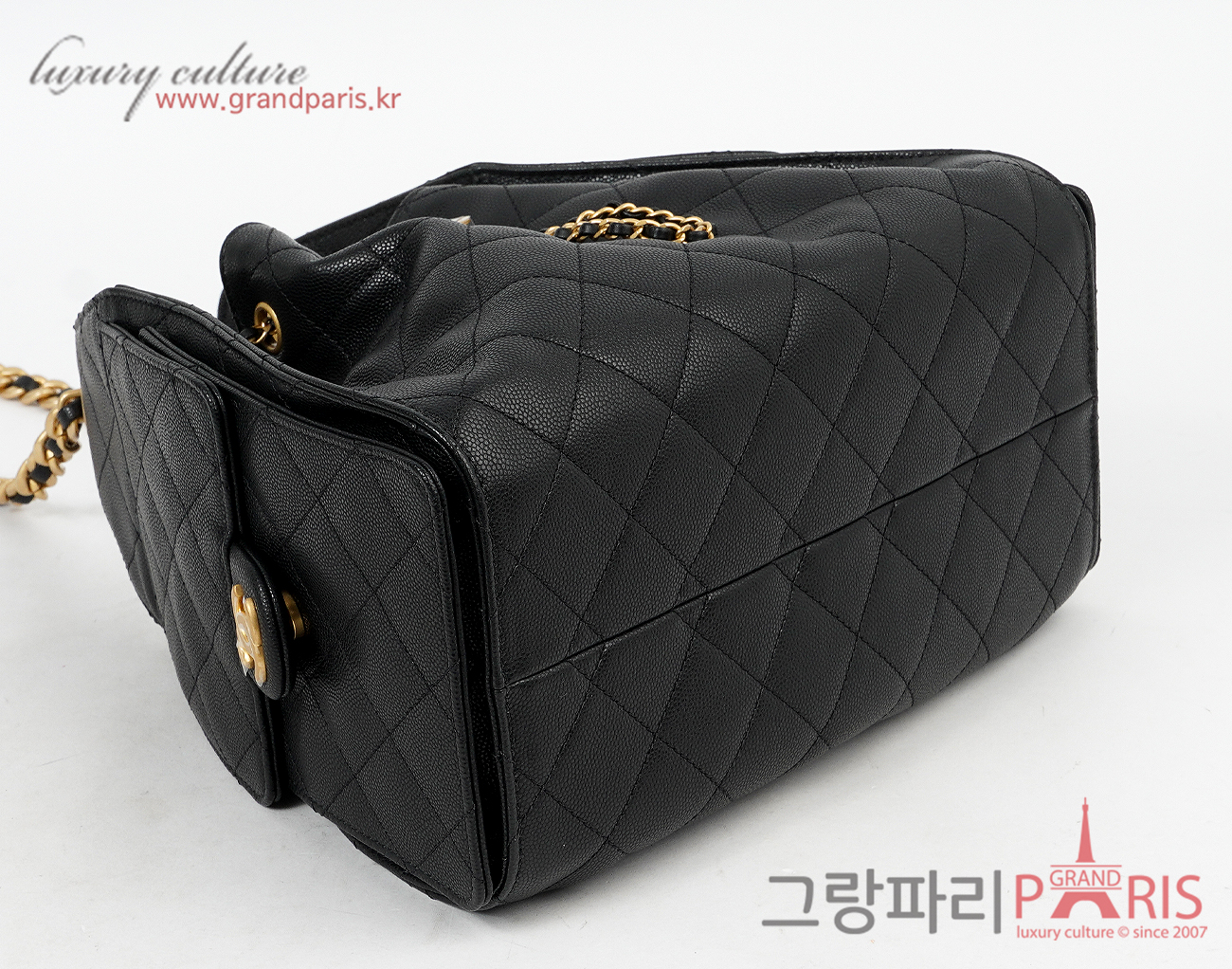 샤넬 25백 스몰 블랙 금장