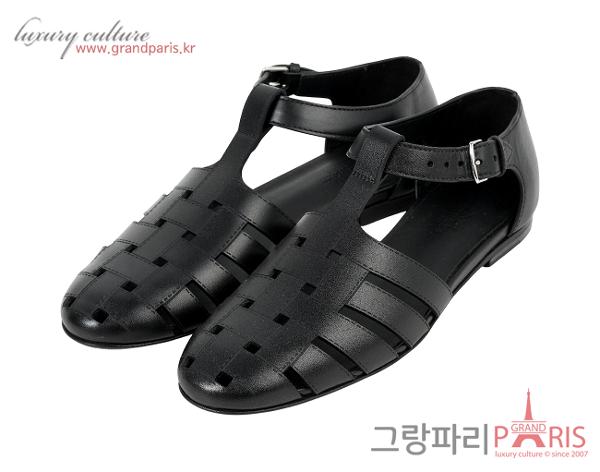 에르메스 인디고 샌들 블랙 37 1/2
