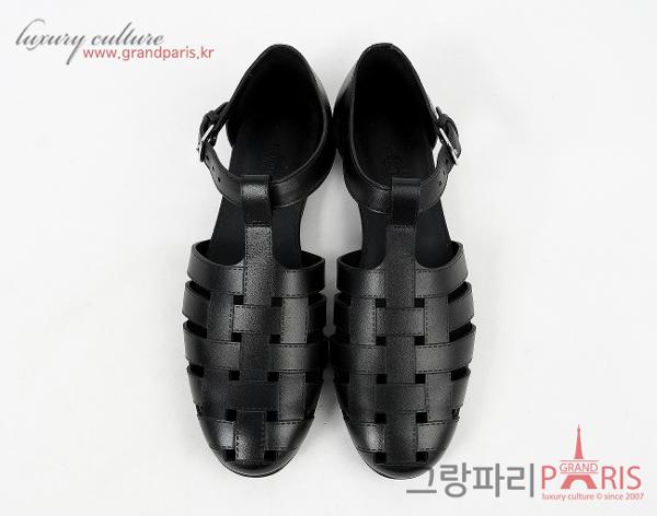 에르메스 인디고 샌들 블랙 37 1/2