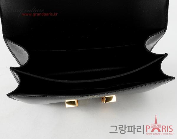에르메스 콘스탄스 18 블랙 금장 복스 W