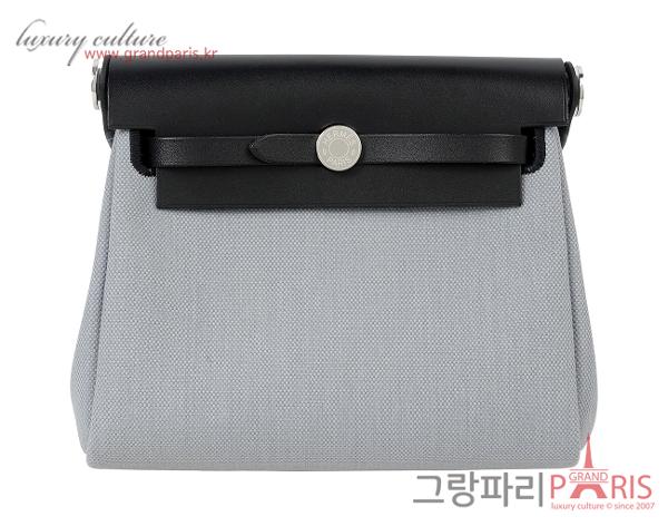 에르메스 미니 에르백 그리스 팬틴 블랙 은장 K