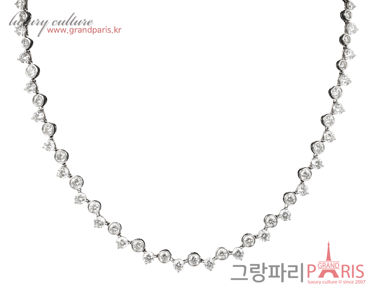 Fine Jewelry 브릴리언트 다이아몬드 네크리스 화이트골드