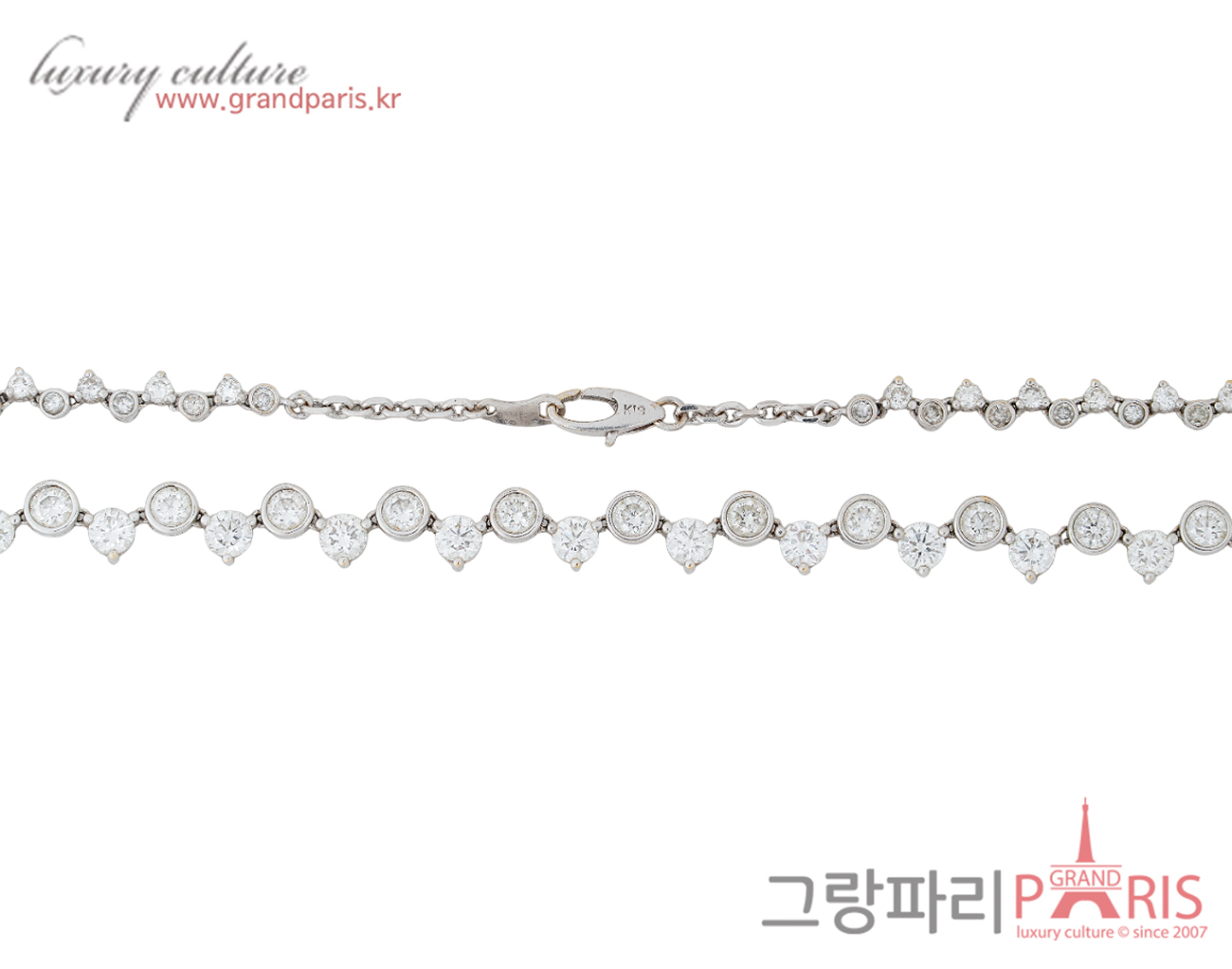 Fine Jewelry 브릴리언트 다이아몬드 네크리스 화이트골드
