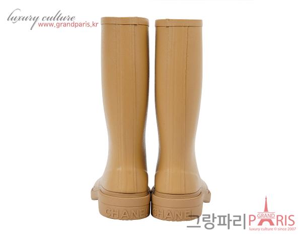 샤넬 카우초크 러버 레인부츠 베이지 39