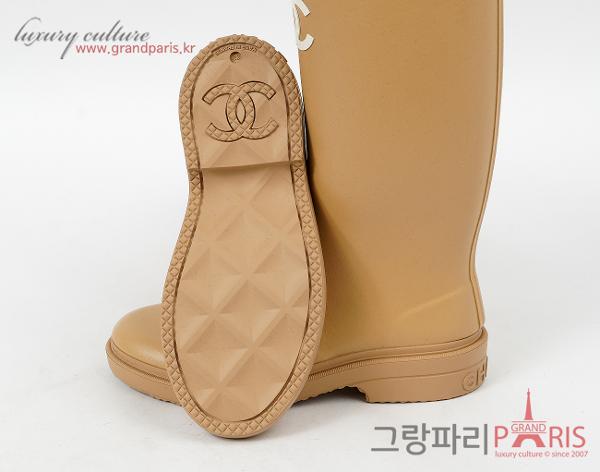 샤넬 카우초크 러버 레인부츠 베이지 39