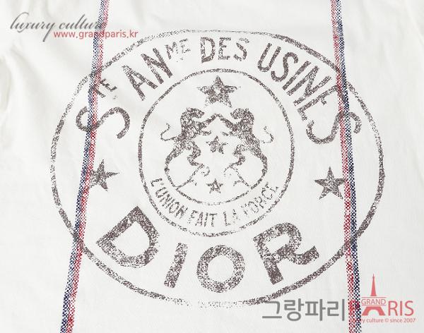 디올 유니온 모티브 티셔츠 에크루 S