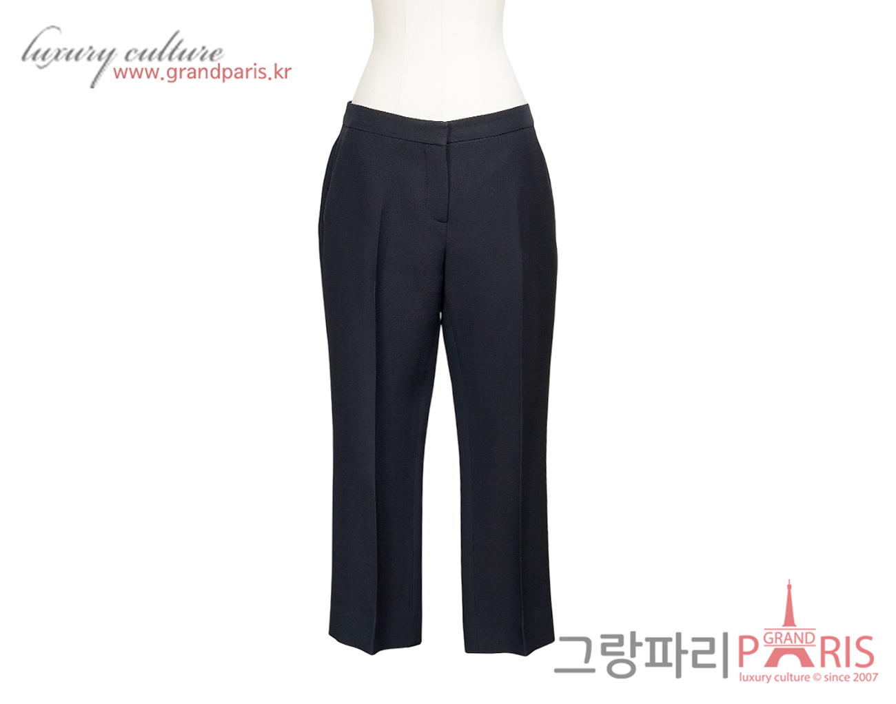 디올 레귤러 핏 팬츠 블랙 38