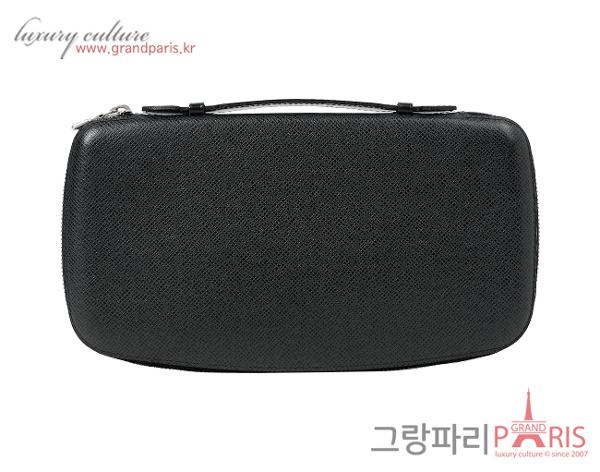 루이비통 타이가 아톨 지피 오거나이저 블랙