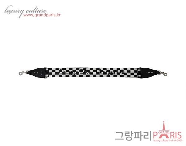 디올 하운드투스 링 숄더 스트랩 블랙 화이트 은장