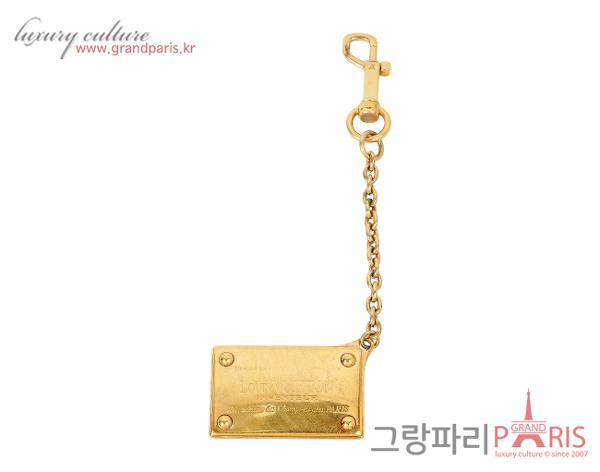 루이비통 인벤쳐 체인 키 홀더 골드
