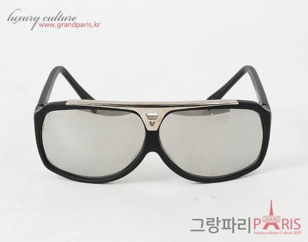 루이비통 에비던스 선글라스 매트 블랙 실버