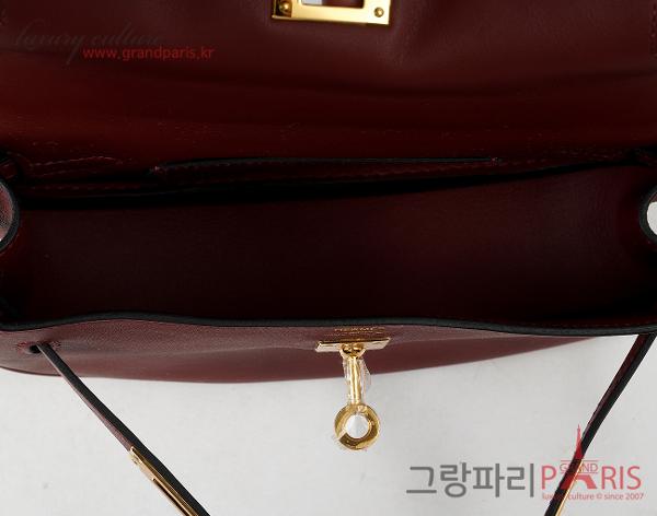 에르메스 켈리 무브 루즈 아쉬 금장 W